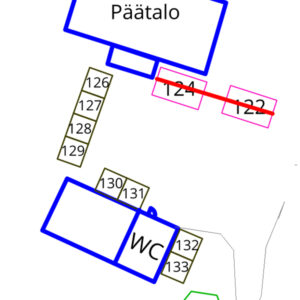 Yläpiha paikat 3x3 metriä